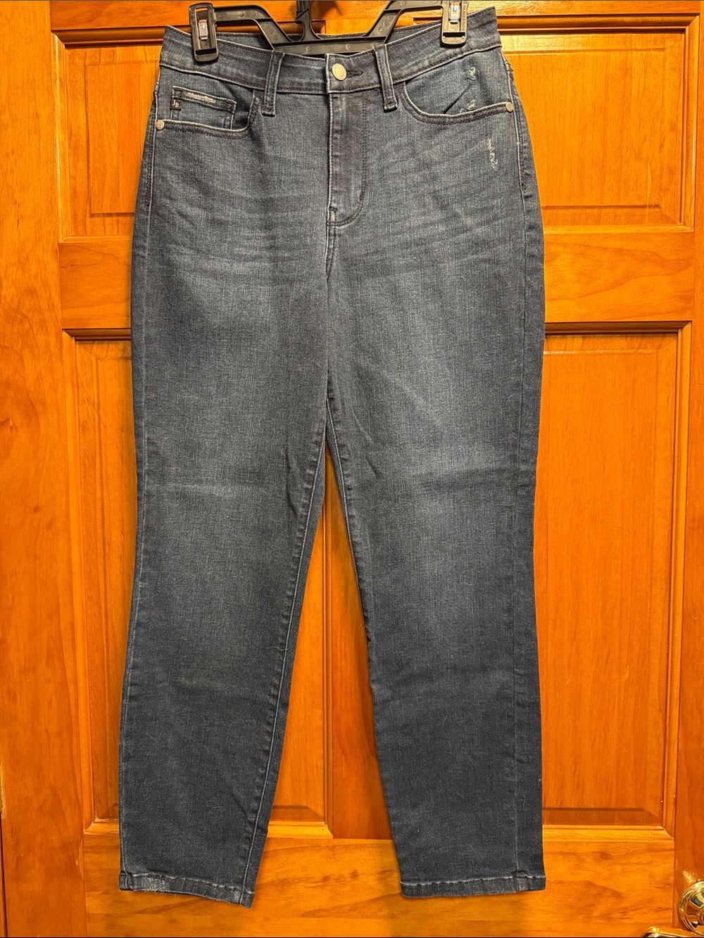 Judy Blue Women's Boyfriend Jeans in Dark Blue Wash